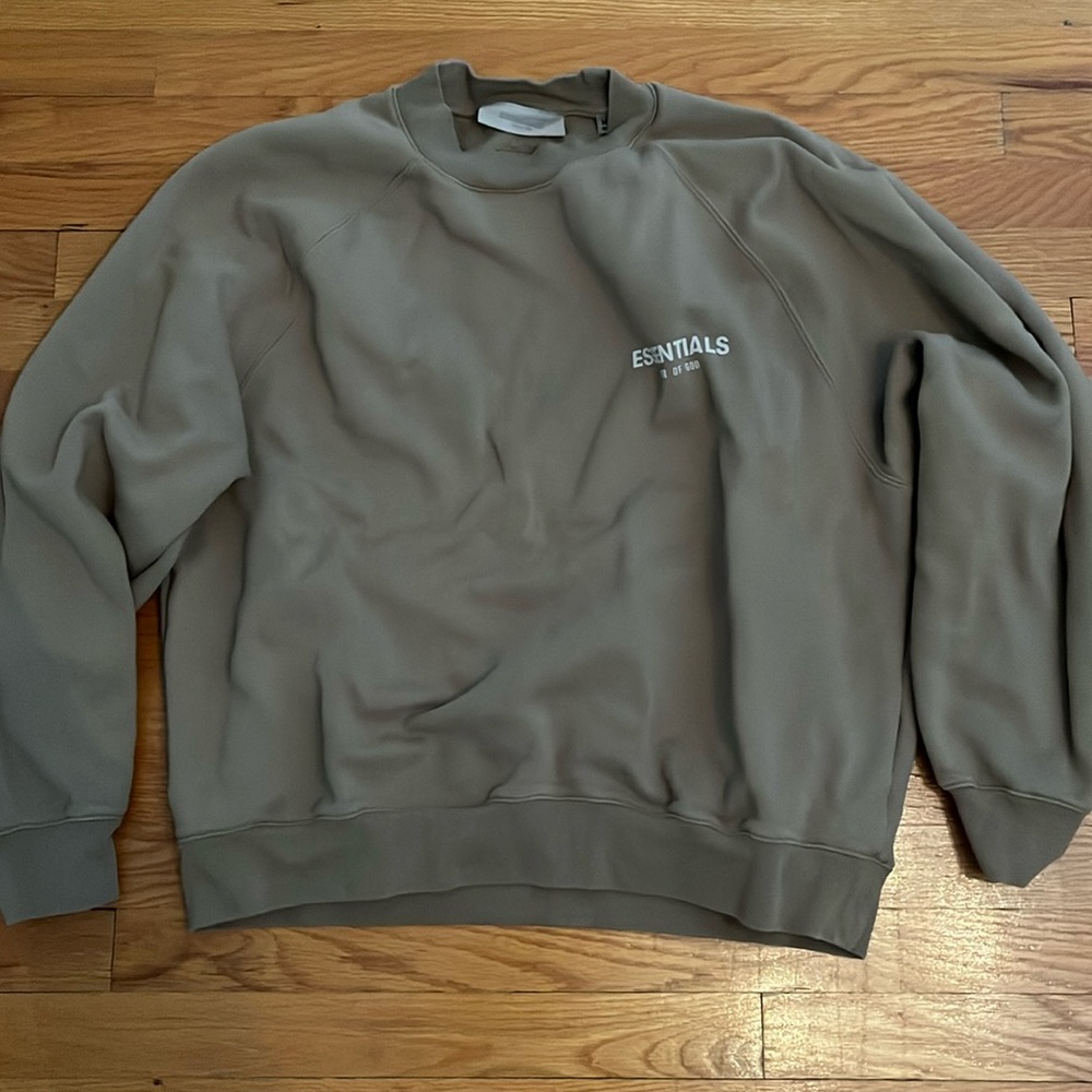 Essentials crew neck sweatshirt Brown Mens M